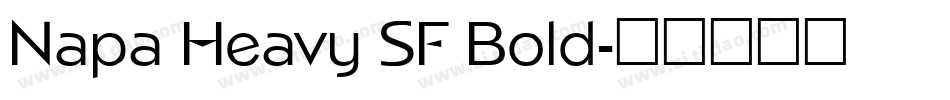 Napa Heavy SF Bold字体转换